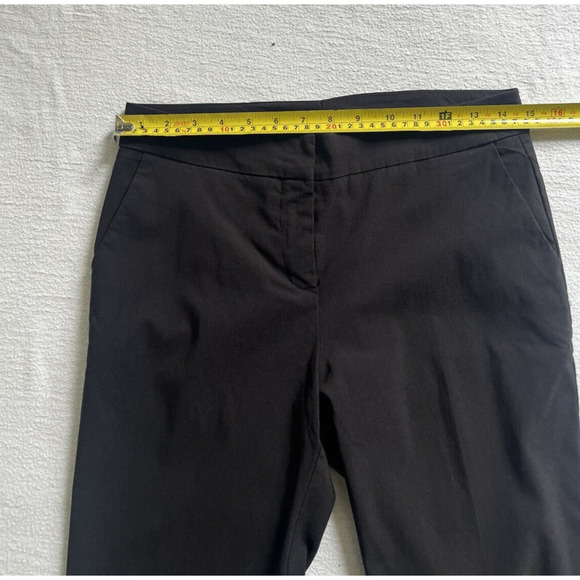 Avenue Montaigne Barolo Pants Straight Leg Black Pockets Stretch Size 10 USA - Picture 3 of 13